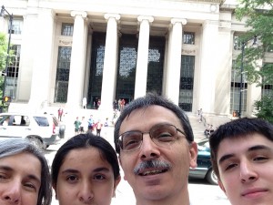 Selfie at MIT steps
