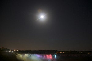Full moon at the Falls