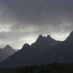 Rain clouds on the Tetons / Teton dağlarında yağmur bulutları